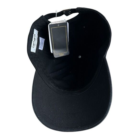 Carhartt WIP Madison Logo Cap Black White | Work In Progress Hat - Picture 9 of 10